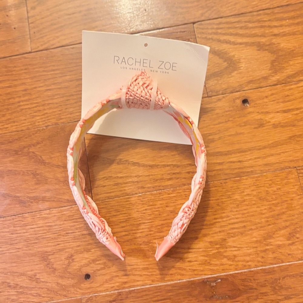 Rachel Zoe Pink Woven Knot Headband Hair Accessory Womens Head band NWT Gift